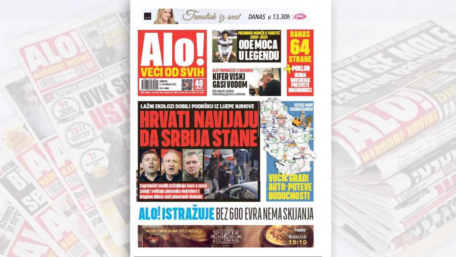 HRVATI NAVIJAJU DA SRBIJA STANE! Lažni ekolozi dobili podršku iz lijepe njihove