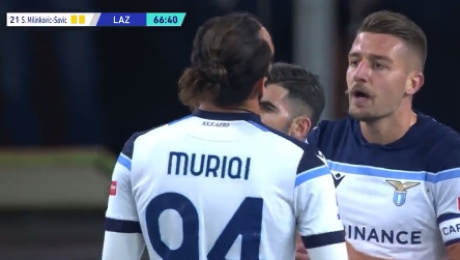 DODATNO JE POBESNEO! Sergej dobio crveni, igrač tzv. Kosova mu držao predavanje! (VIDEO)