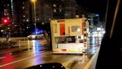 Prevrnula se kola Hitne pomoći u Podgorici (VIDEO)