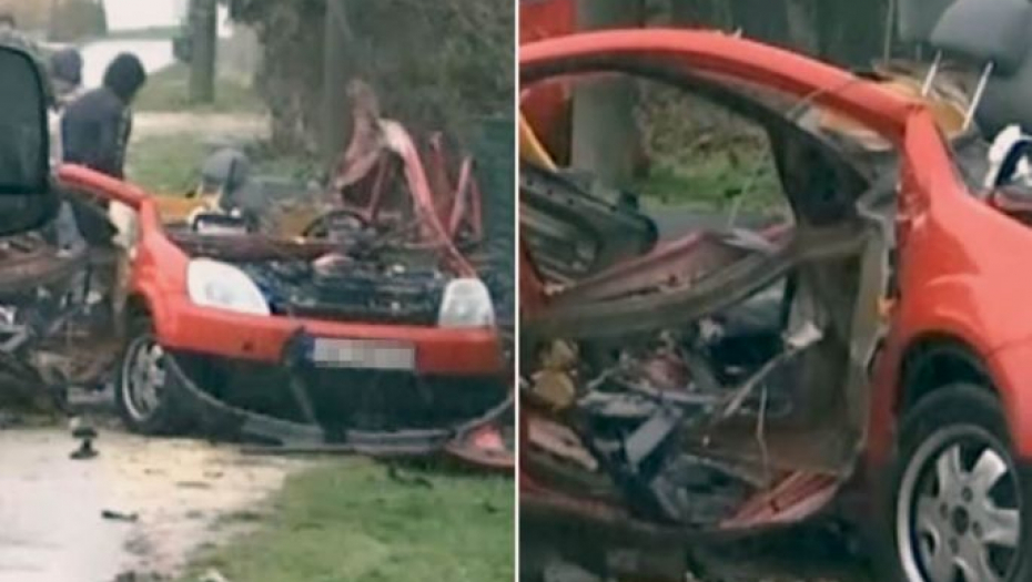 EKSPLODIRAO AUTOMOBIL KOD JAGODINE Nesreća se dogodila u Majuru, 2 osobe su povređene