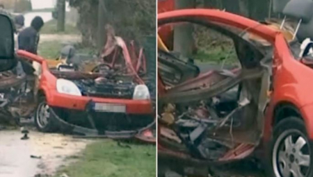 EKSPLODIRAO AUTOMOBIL KOD JAGODINE Nesreća se dogodila u Majuru, 2 osobe su povređene