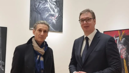 PREDSEDNIK VUČIĆ NA IZLOŽBI: Veličković je bio beskompromisni slikar i svedok prošlosti, ali i budućnosti! (FOTO)