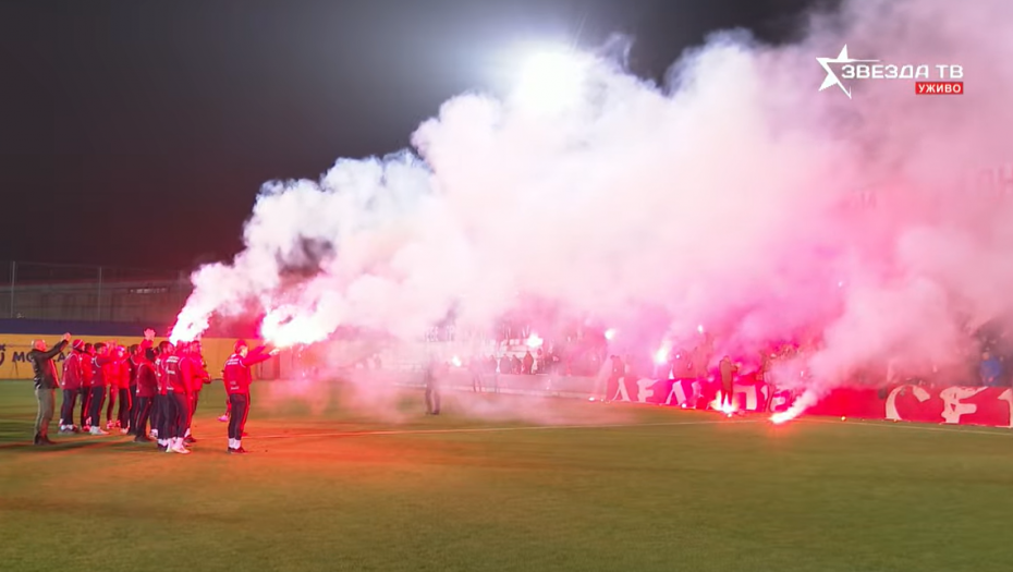 GORI AUTOKOMANDA, PROLEĆE NA "MARAKANU" STIGLO RANIJE! "Delije" dočekale svoje ljubimce nakon istorijskog uspeha u Ligi Evrope! (VIDEO)