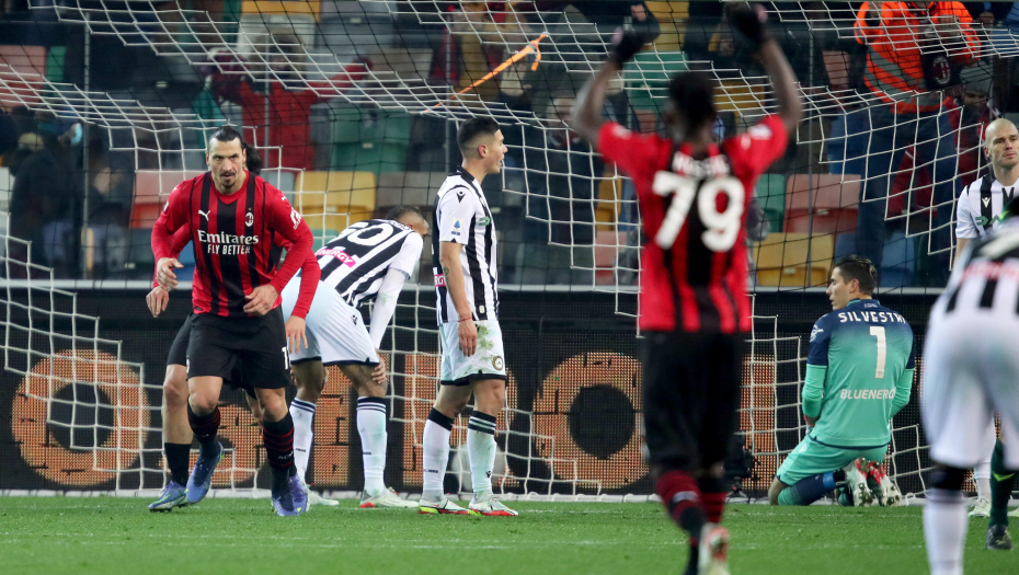 IBRA SPASAO MILAN! Zlatan pogodio u sudijskoj nadoknadi, Milan iz Udina nosi bod!