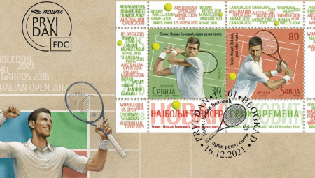 VELIKO PRIZNANJE ZA ĐOKOVIĆA Poštanska marka sa njegovim likom (FOTO GALERIJA)