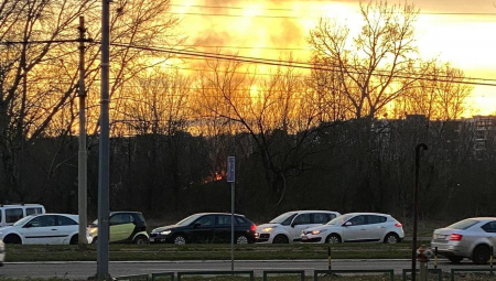 POŽAR NA NOVOM BEOGRADU Vatrena stihija zahvatila prostor iza tržnog centra (FOTO/VIDEO)
