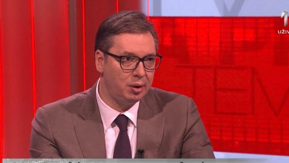 PREDSEDNIK U PETAK NA TV PRVA: Vučić gost "Prve teme" (21 h)