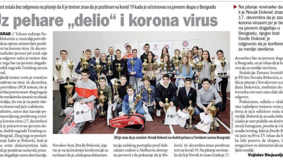 VRHUNAC KAMPANJE MARINIKE I ĐILASA PROTIV ĐOKOVIĆA: Novače, išao si po Srbiji i delio deci korona virus!