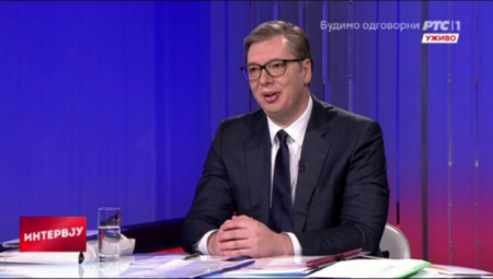 PREDSEDNIK SRBIJE NA RTS-U Vučić: Mladi dobijaju 100 evra, penzioneri 20.000, a zdravstveni radnici 10.000 dinara