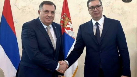OGROMNA LJUBAV ZA SRBIJU, TVOJA ULOGA JE KLJUČNA Milorad Dodik podržao predsednika Srbije u izbornoj trci