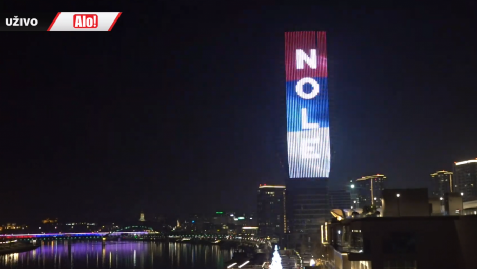VELIČANSTVENO! Beograd je uz Đokovića: NOLE, TI SI PONOS SRBIJE! (FOTO/VIDEO)