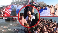 BOGOJAVLJENSKO PLIVANJE ZA ČASNI KRST Pobednik je Đorđe Lukić (23), pripadnik policijske brigade (FOTO/VIDEO)