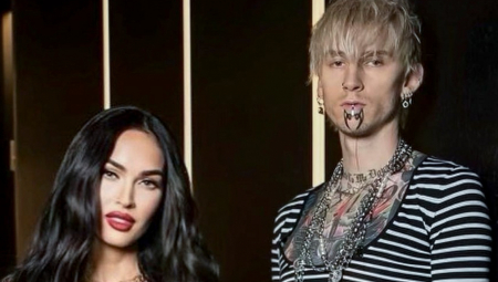 USPELI OPET DA ŠOKIRAJU FANOVE Mekan Foks i Mašin Gan Keli još jednim kostimom napravili skandal, njeno međunožje su mogli svi da vide