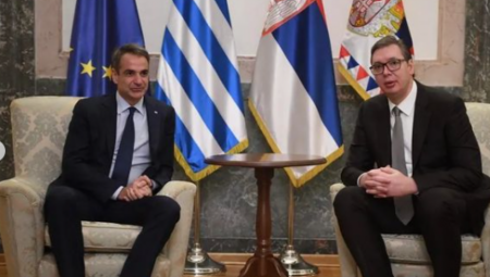 "POSTOJE SVI USLOVI DA SARADNJA DVEJU ZEMALJA NASTAVI DA JAČA" Vučić zahvalio Micotakisu što Grčka poštuje teritorijalni integritet i suverenitet Srbije