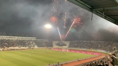 JASNA PORUKA "GROBARA" Navijači Partizana sjajnom koreografijom i vatrometom podsetili na slavne dane! (FOTO)