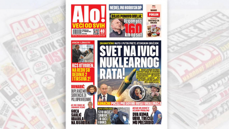 SVET NA IVICI NUKLEARNOG RATA NATO i Putin prete najrazornijim oružjem