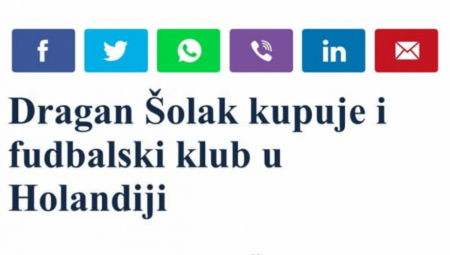 TAJKUNI KUPUJU JOŠ JEDAN KLUB Dok Vučić gleda kako da obezbedi svom narodu sve, Šolak i Đilas sipaju lovu po inostranstvu i bahate se!