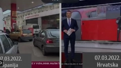 ONO KAD PRETERATE SA KRITIKAMA... Nova S ispala smešna, kritikuje stanje kod nas, a u Hrvatskoj i Španiji kolone, čeka se na gorivo skuplje nego u Srbiji! (VIDEO)
