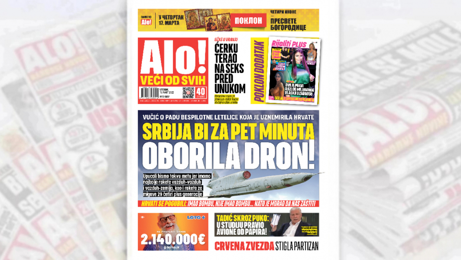 VUČIĆ O PADU BESPILOTNE LETELICE KOJA JE UZNEMIRILA HRVATE Srbija bi za pet minuta oborila dron