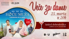 SA MILOŠEM BIKOVIĆEM 25. MARTA U VELIKOJ SALI KOMBANK DVORANE! Tradicionalno veče za dame uz film "Hoću muža"