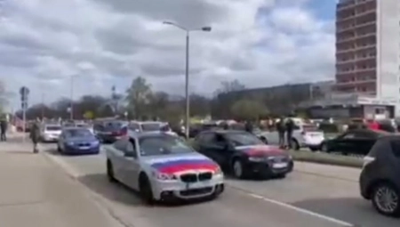 ISPRAVKA Videosnimak s proruskog protesta nije dokaz da Nemci podržavaju invaziju u Ukrajini
