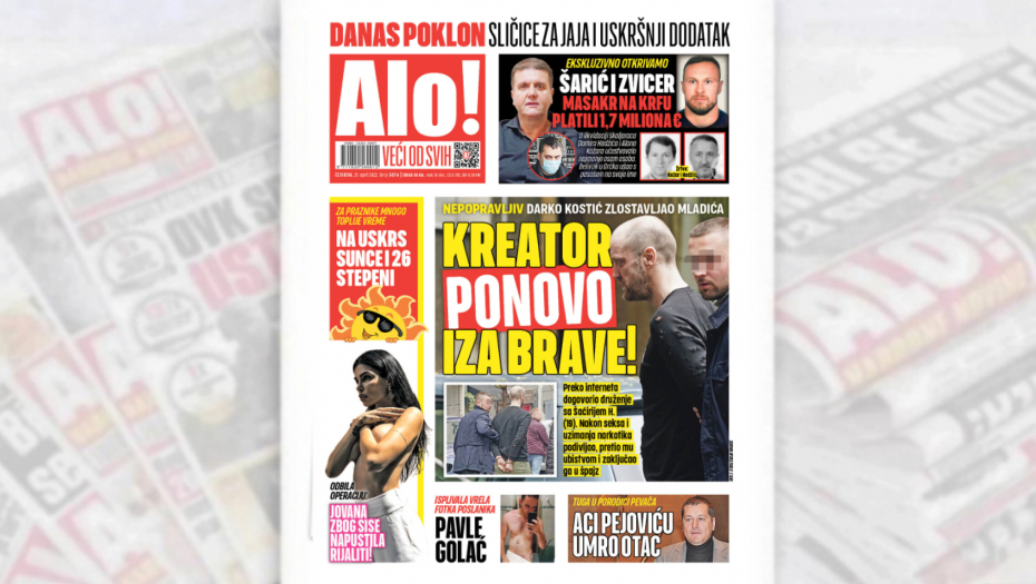 NEPOPRAVLJIV! DARKO KOSTIĆ ZLOSTAVLJAO TINEJDŽERA Kreator opet iza brave