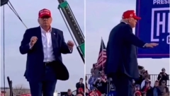 VRLO LAGANO I OSLOBOĐENO Pristalice oduševljene Trampovim plesom (VIDEO)