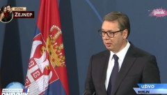 VUČIĆ SE OBRATIO IZ BERLINA: "Ne menjamo evropski kurs, ali ni naš jasan stav o neuvođenju sankcija Rusiji"