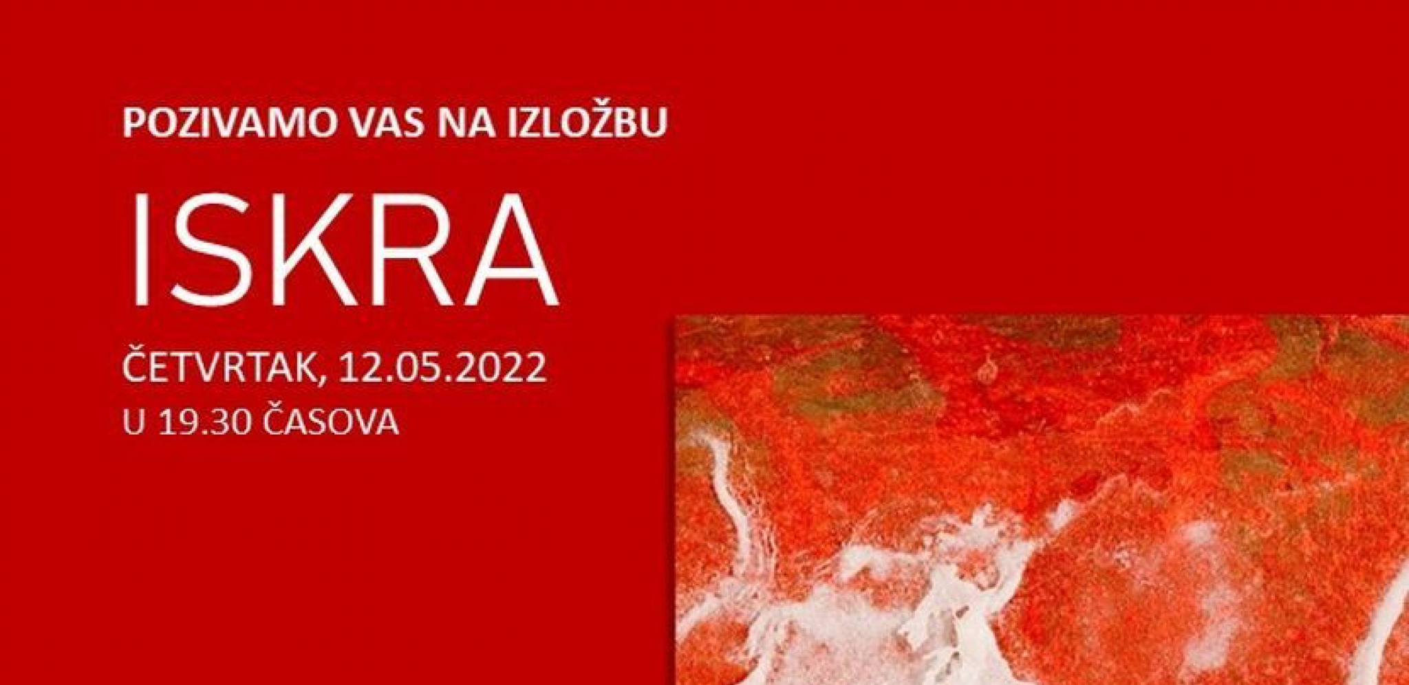 Otvaranje izložbe slika "Iskra" Srđana Stefanovića 12. maja u Galeriji mts Dvorane