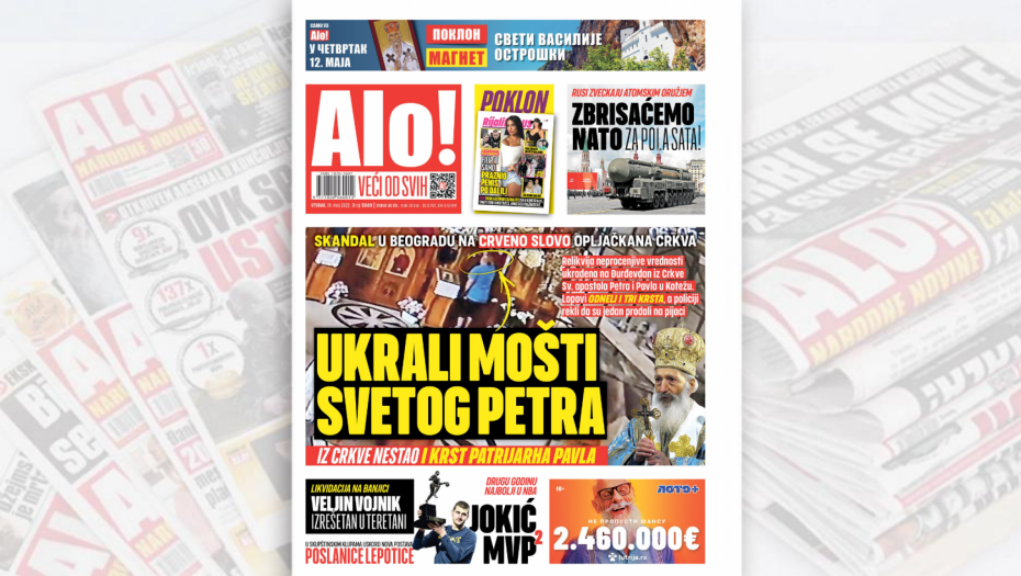 Skandal: U Beogradu na veliki svetac opljačkana crkva Ukradene mošti Svetog Petra!