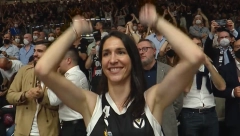 POSEBNA PODRŠKA IZ PRVIH REDOVA Jelisaveta Orašanin bodrila svog supruga na finalu Evrokupa (VIDEO)