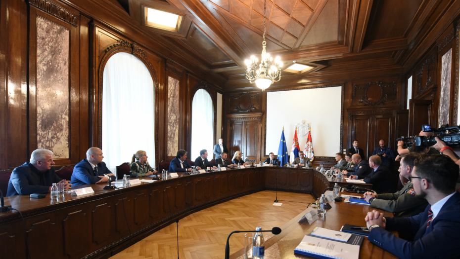 SEDNICA SAVETA ZA NACIONALNU BEZBEDNOST SUTRA U 9 SATI