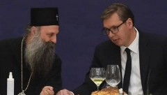 VUČIĆ DANAS SA PATRIJARHOM Susret u zgradi Generalnog sekretarijata predsednika Republike