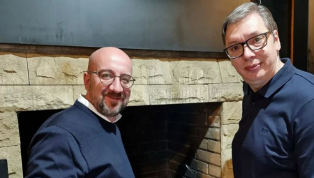 ĆEVAPČIĆE SMO SPREMALI ZAJEDNO Vučić: Hvala Šarlu Mišelu na poseti i na podršci evropskoj budućnosti Srbije!