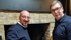 ĆEVAPČIĆE SMO SPREMALI ZAJEDNO Vučić: Hvala Šarlu Mišelu na poseti i na podršci evropskoj budućnosti Srbije!