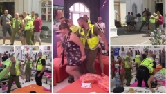 NE SMIRUJE SE Agresivna Miljana ponovo tuče Zolu,  obezbeđenje ih razdvaja, haos u beloj kući (FOTO)