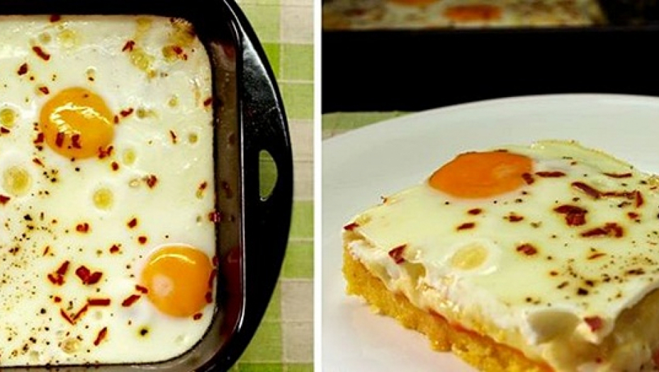 ITALIJANSKI SPECIJALITET U SRPSKOJ KUHINJI Zapečena palenta sa gaudom i jajima,  bogat ukus I aromatična slojevitost