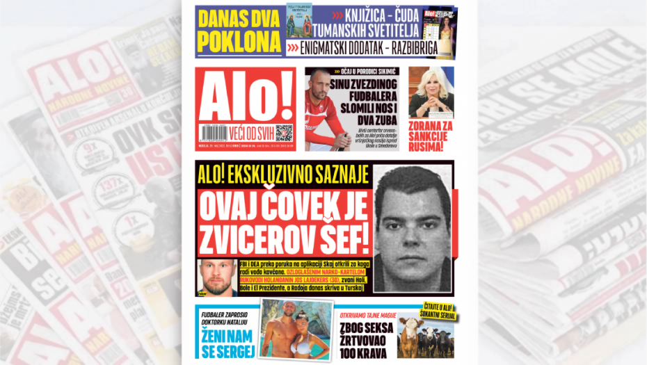 ALO! EKSKLUZIVNO SAZNAJE Ovo je Zvicerov šef!