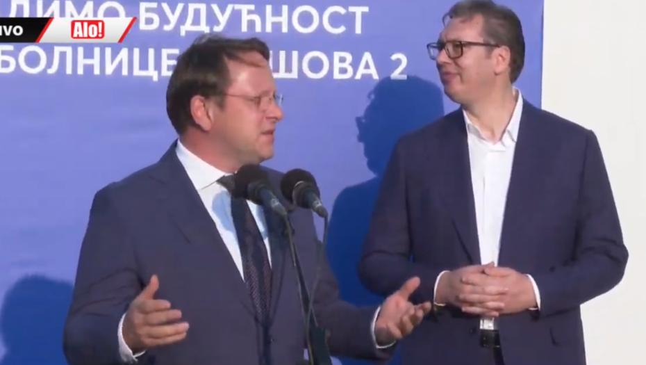 VUČIĆ I VARHELJI U OBILASKU TIRŠOVE 2 Evropski komesar: EU nikad nije podržavala ovako veliki zdravstveni projekat