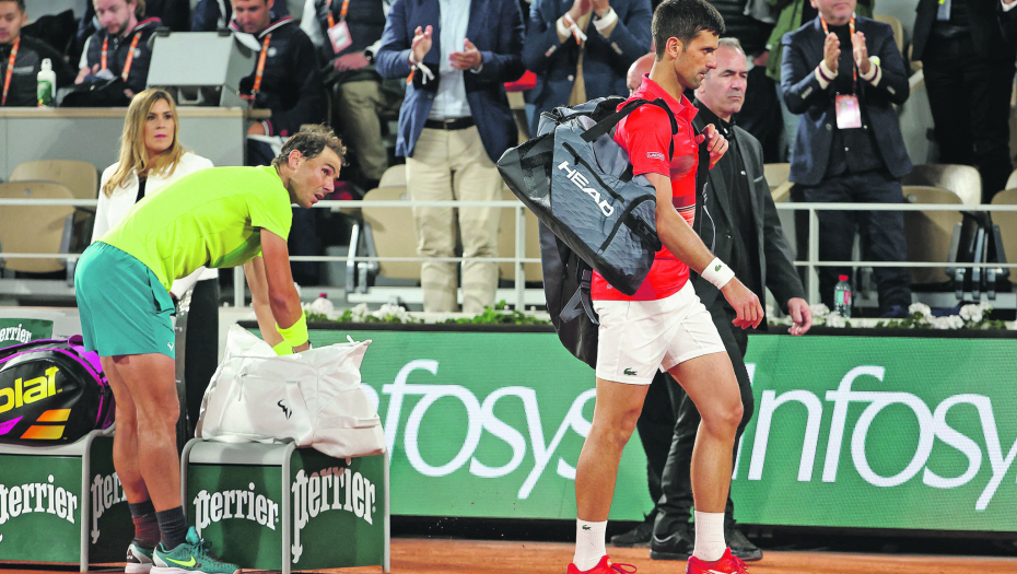 ŠPANAC JOŠ UVEK IZA ĐOKOVIĆA Nadal prestigao Federera, ali je daleko od Srbina