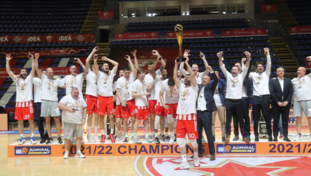 ZVEZDA POSLE NEVEROVATNE DRAME OSVOJILA ABA LIGU I KARTU ZA EVROLIGU Crveno-beli pred praznim tribinama srušili Partizan