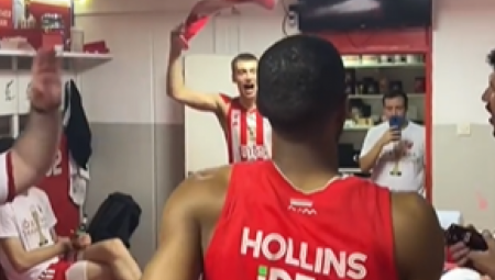 LUDILO U SVLAČIONICI Zvezdaši slavili titulu uz čuveni Bajin hit "Koktel ljubavi" (VIDEO)