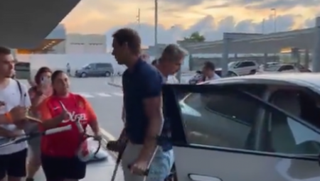 RAFA NA ŠTAKAMA Nadalovi navijači zabrinuti, Španac imao prvu intervenciju na stopalu (VIDEO)