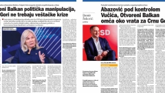 UVEK KONTRA SRBIJI I VUČIĆU Sramni tekstovi dnevnog lista "Danas" protiv ulaska Crne Gore u Otvoreni Balkan