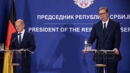 PREDSEDNIK VUČIĆ SE ZAHVALIO ŠOLCU NA POSETI: Doneo je novu energiju u pogledu naše evropske budućnosti