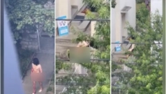 GO I KRVAV MUŠKARAC ULETEO U ŠKOLU NA VOŽDOVCU Žena pala u nesvest kada ga je ugledala