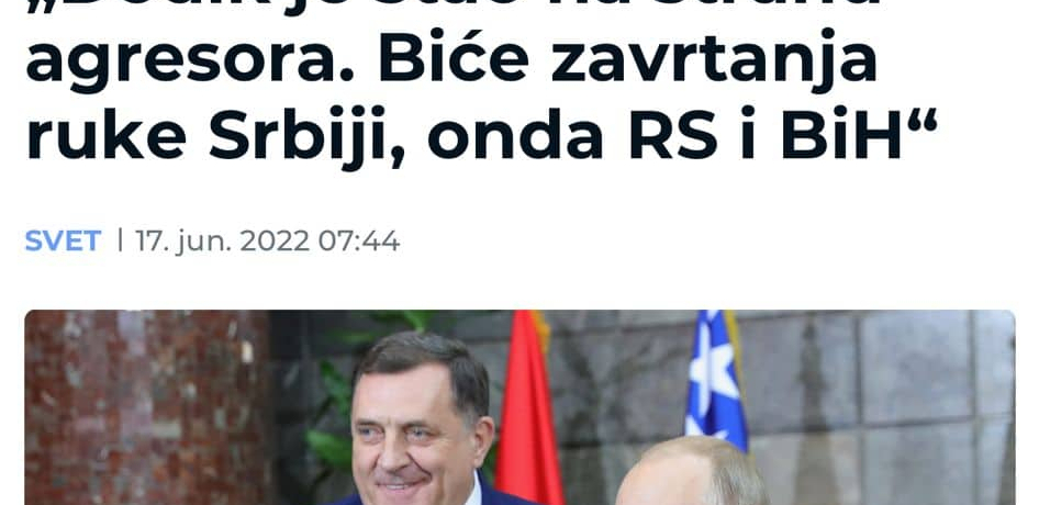SVAKO JE NEVIN DOK SE NE DOKAŽE DA JE SRBIN Novi napadi tabloidnih medija u Srbiji i Federaciji na Beograd (FOTO)