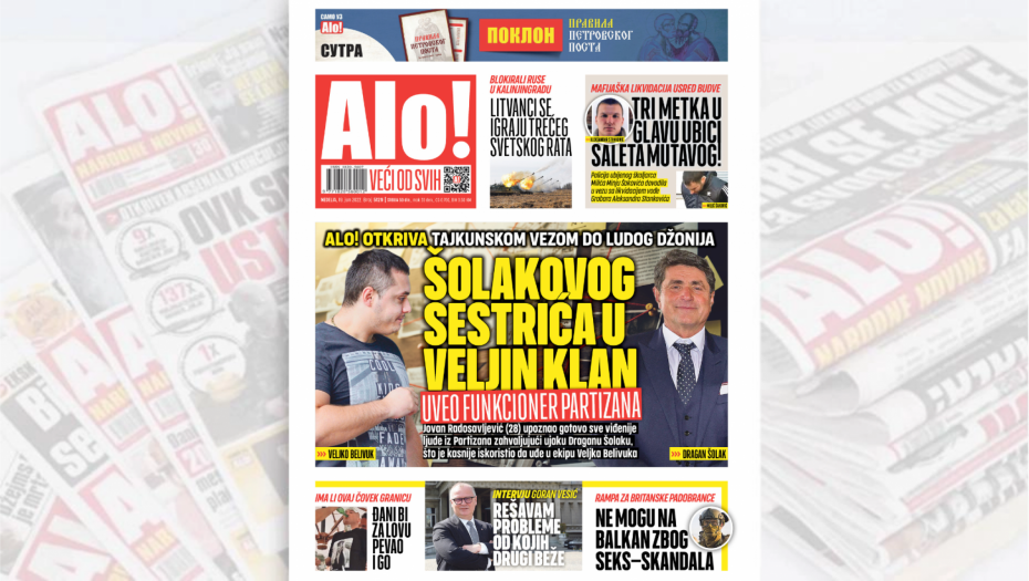 ALO! OTKRIVA Tajkunskom vezom do Ludog Džonija: Šolakovog sestrića u Veljin klan uveo funkcioner Partizana