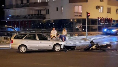 UŽASNA SAOBRAĆAJNA NESREĆA U BEOGRADU Hitna pomoć intervenisala, povređen motociklista (FOTO)