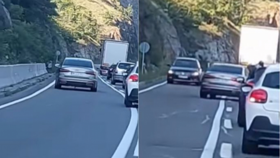 ZBOG OVAKVIH SE DEŠAVAJU TEŠKE NESREĆE Bahati vozač divlja po Ibarskoj magistrali, za dlaku izbegao sudar (VIDEO)
